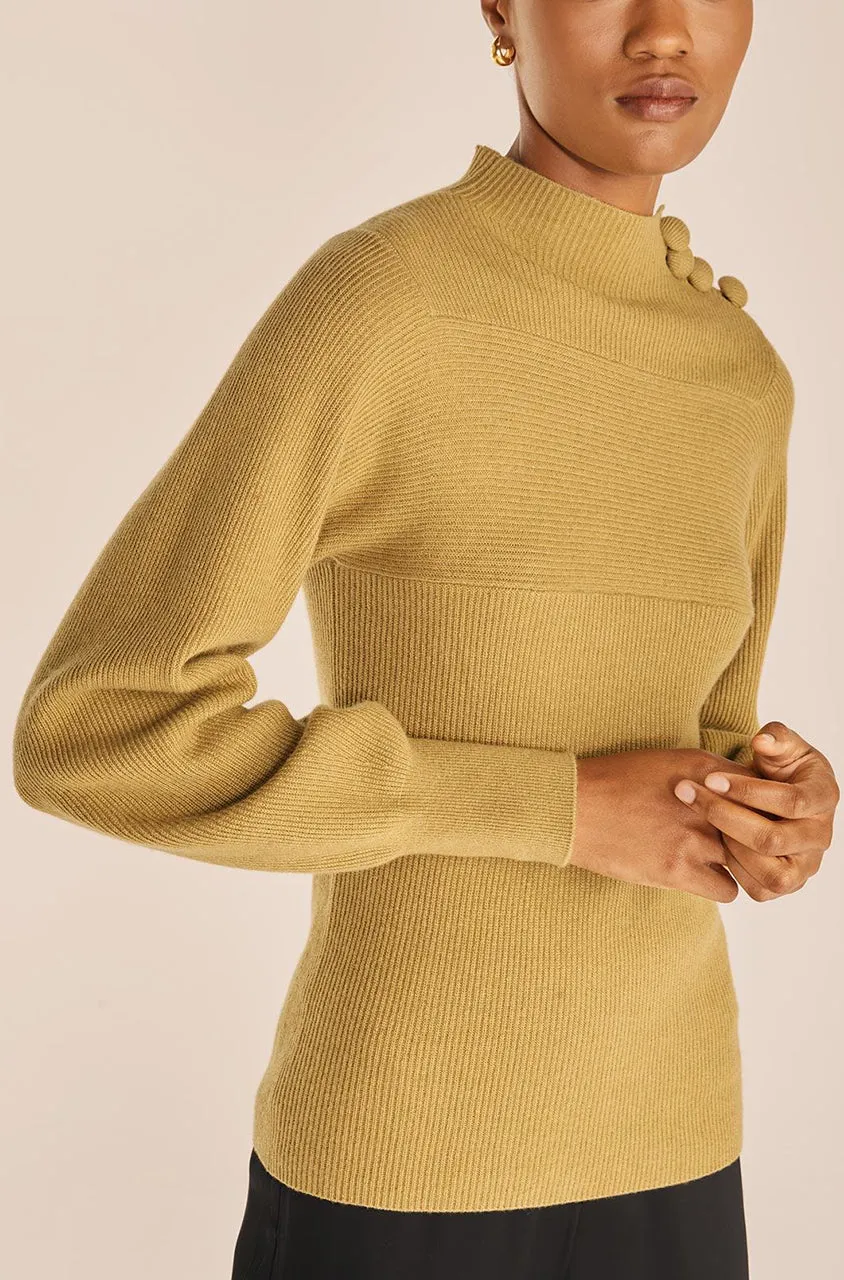 Rib Mock Neck