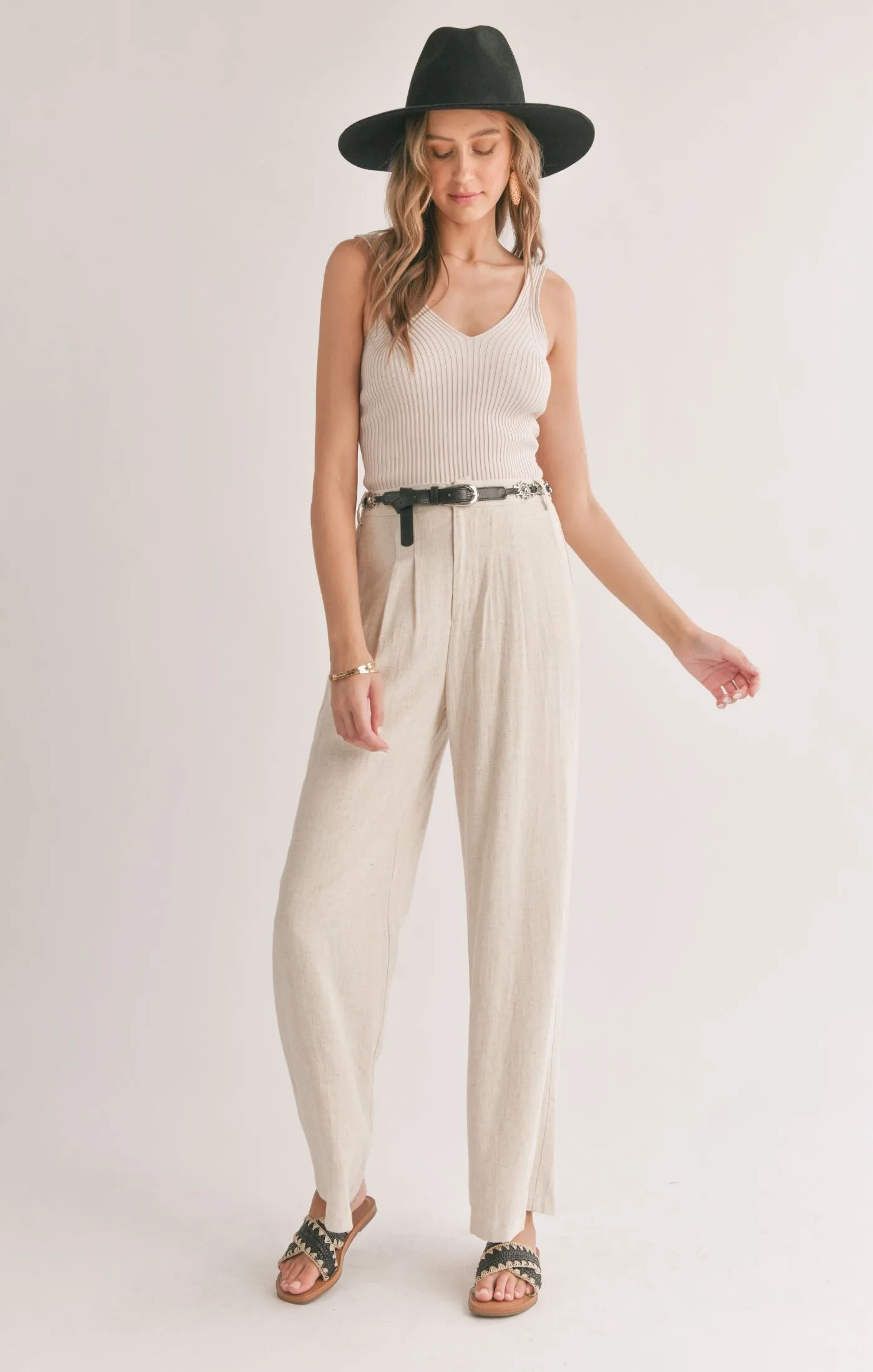 Sadie And Sage La Luna Pleated Trousers