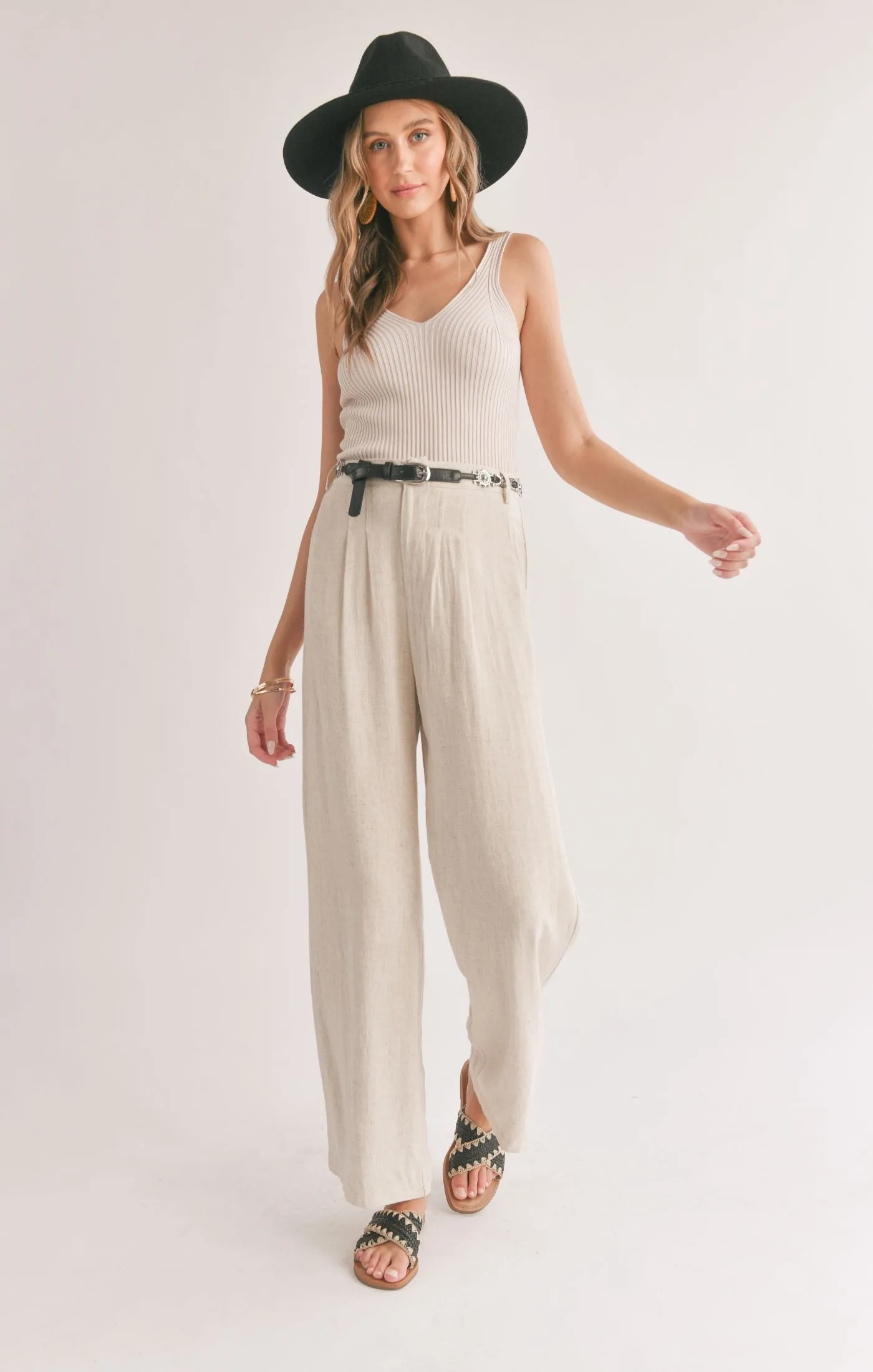 Sadie And Sage La Luna Pleated Trousers