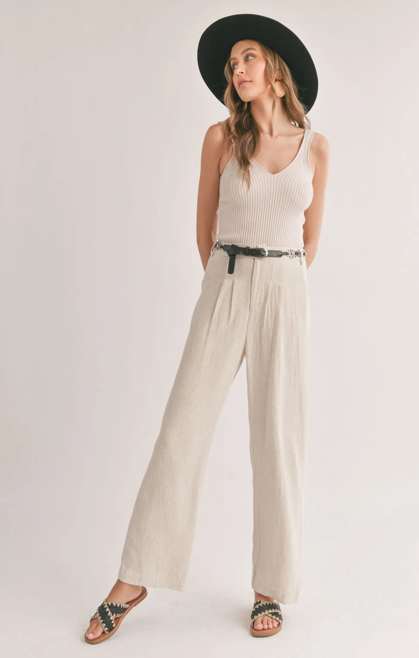 Sadie And Sage La Luna Pleated Trousers