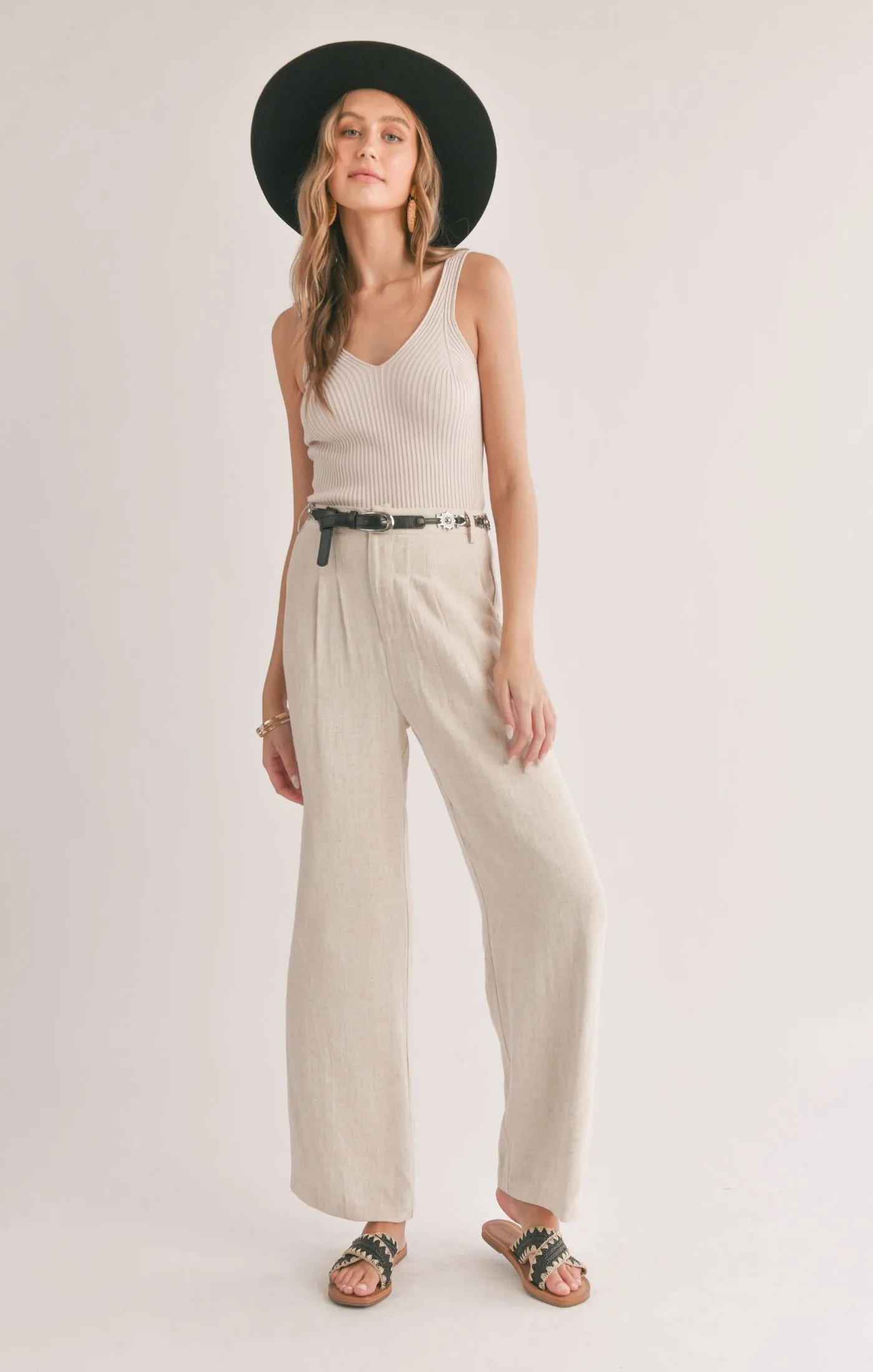 Sadie And Sage La Luna Pleated Trousers