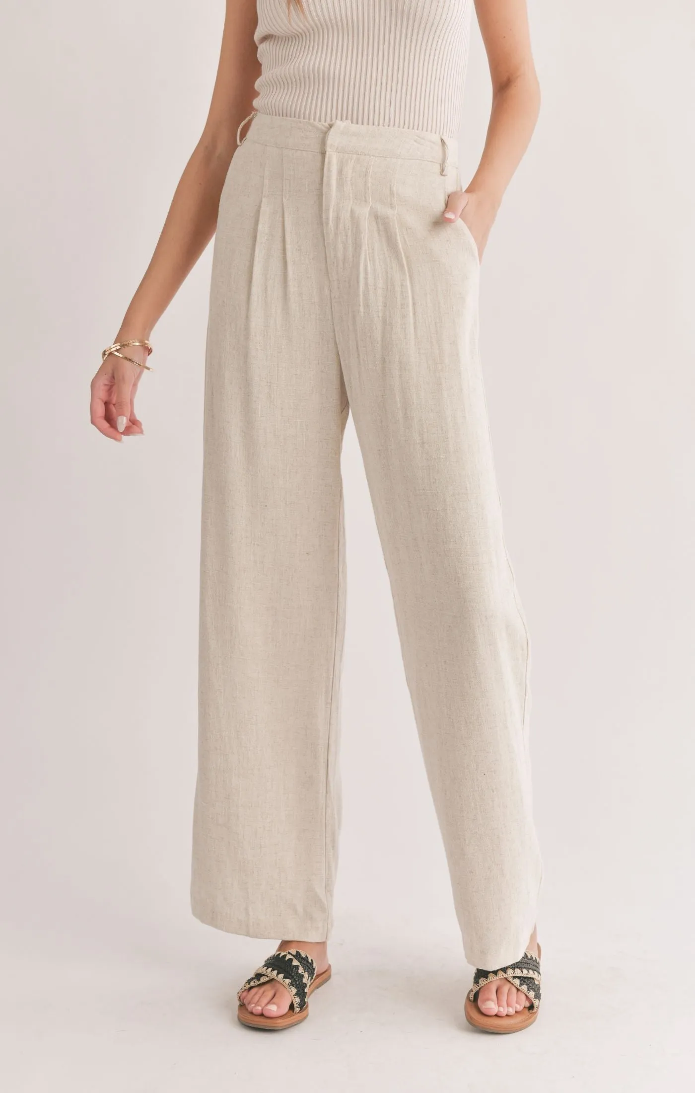 Sadie And Sage La Luna Pleated Trousers