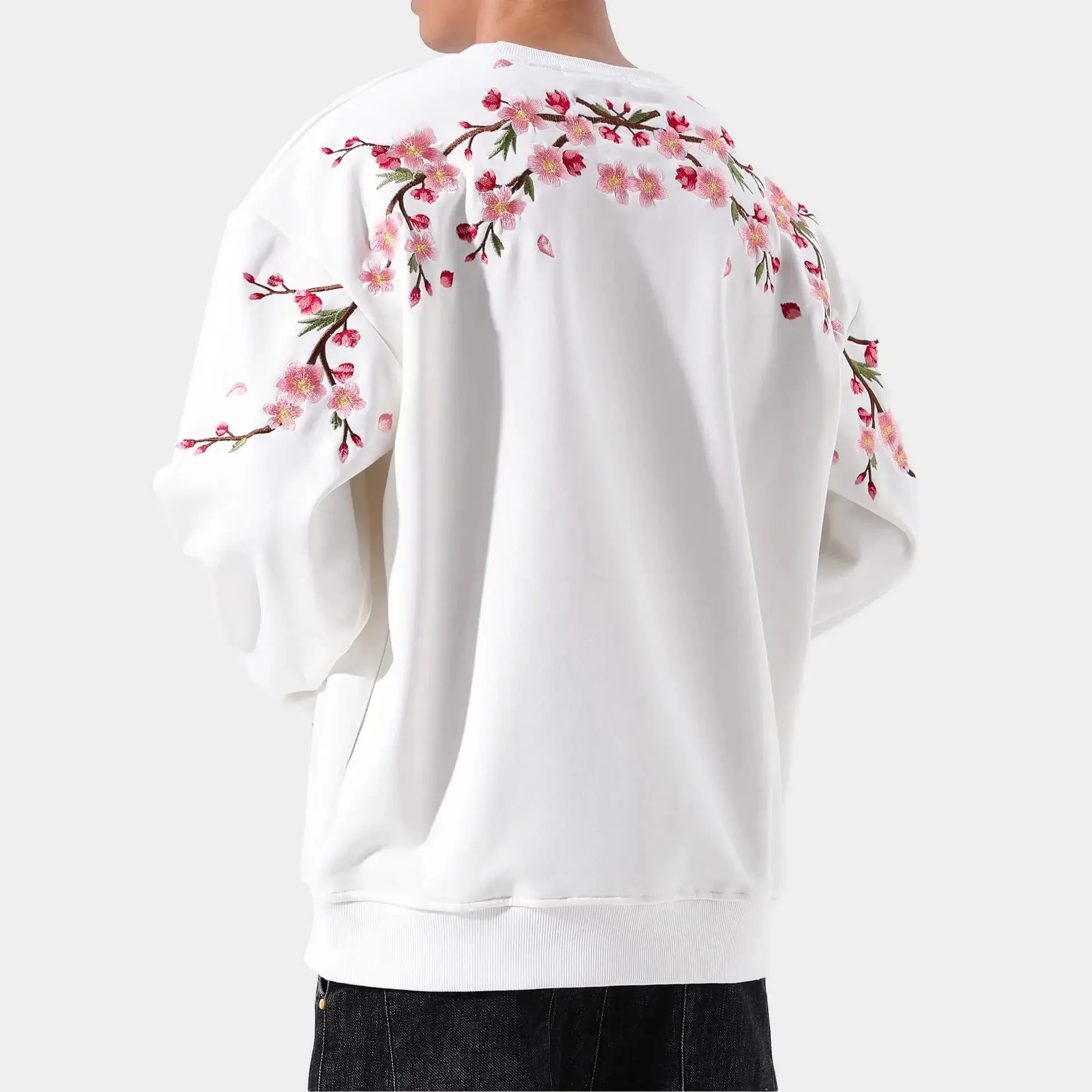 Sakura Embroidered Sweatshirt