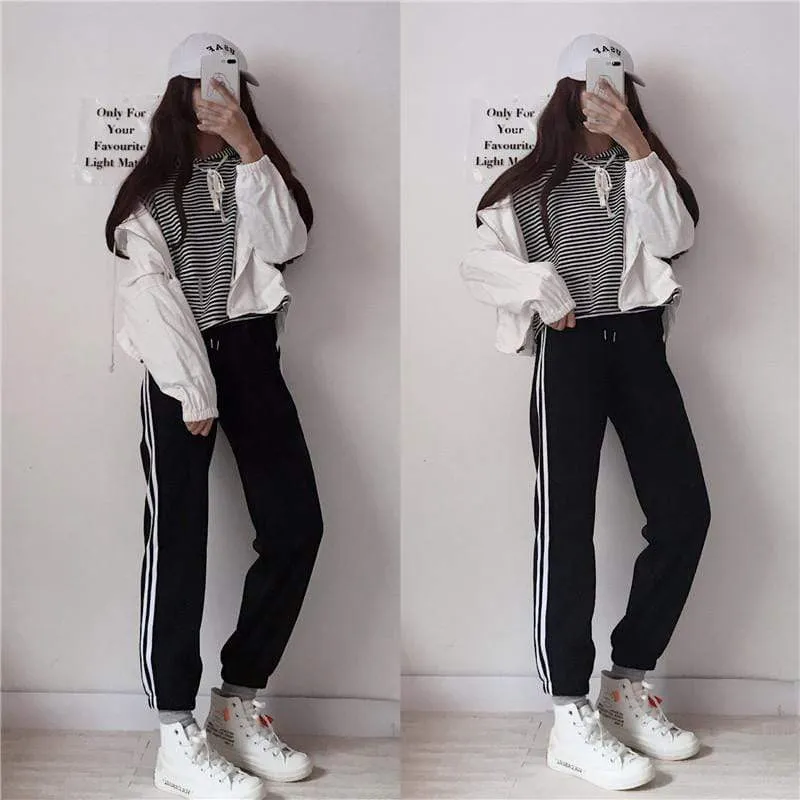 Spring Loose Drawstring Joggers