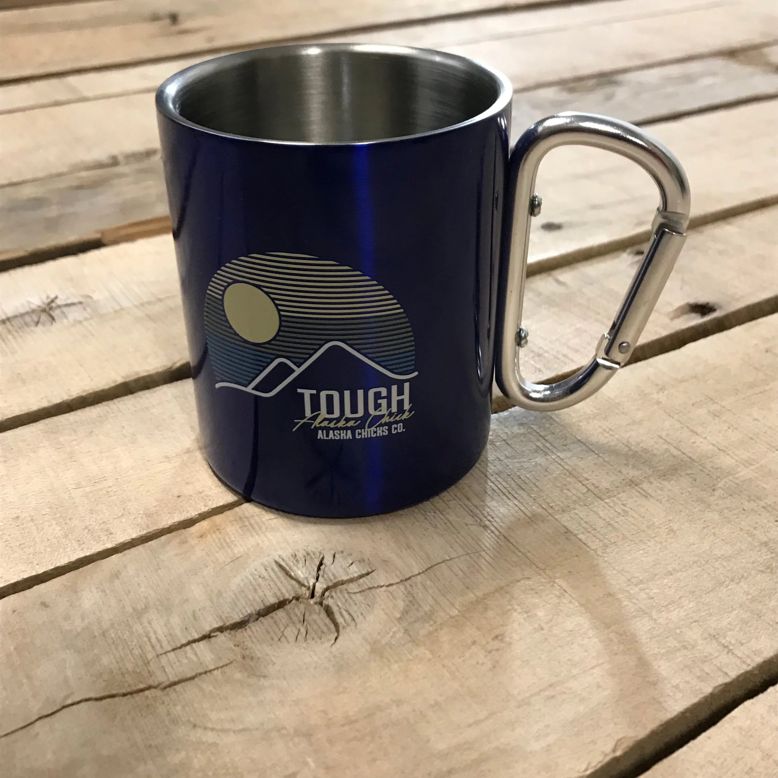 Striped Mountain Tough Chick Carabiner Mug