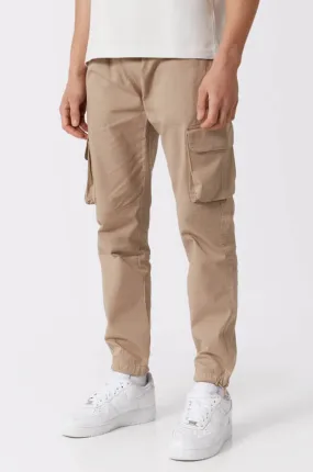 UTILITY CARGO PANTS - BEIGE