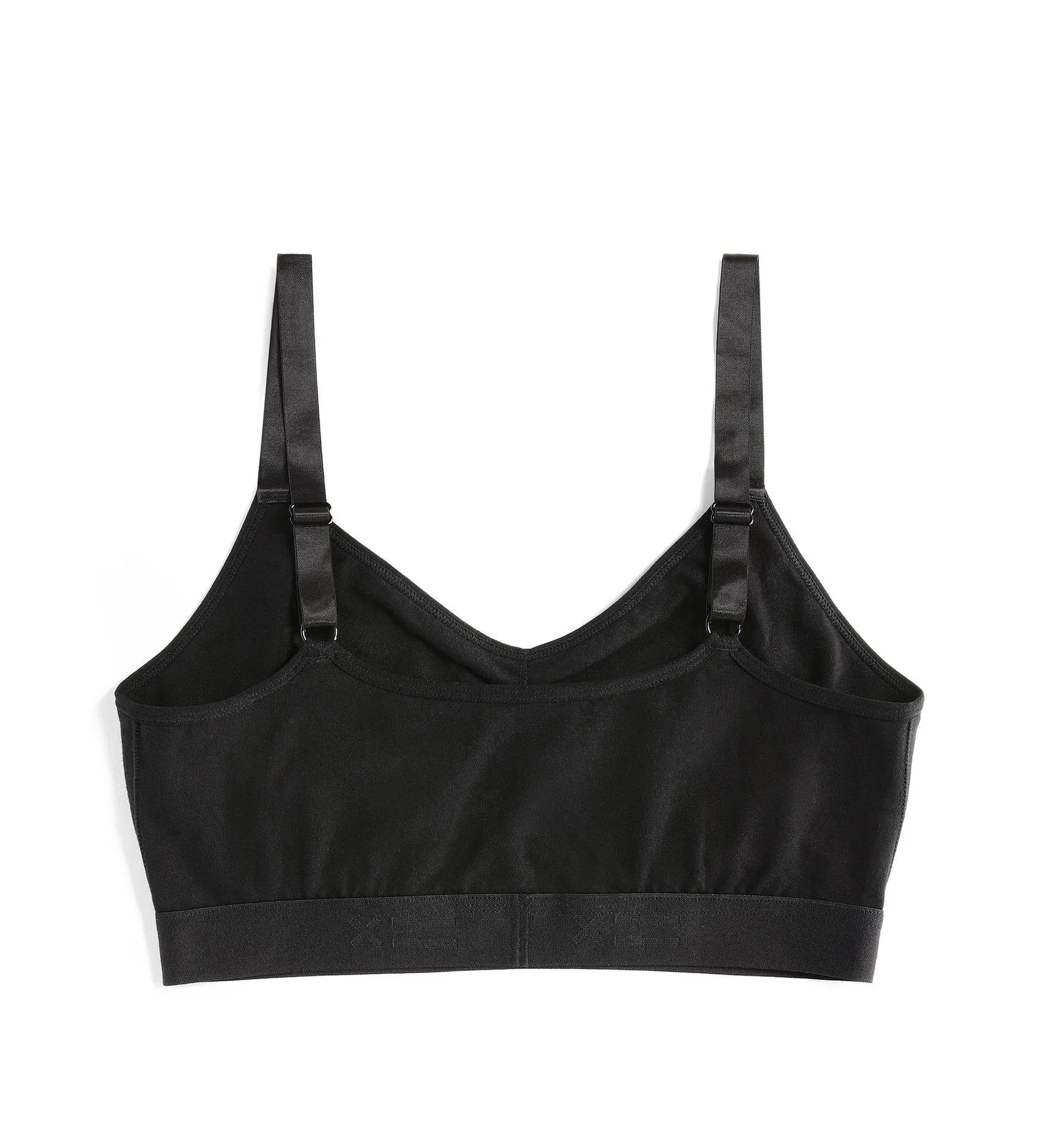 V Neck Bralette - X= Black