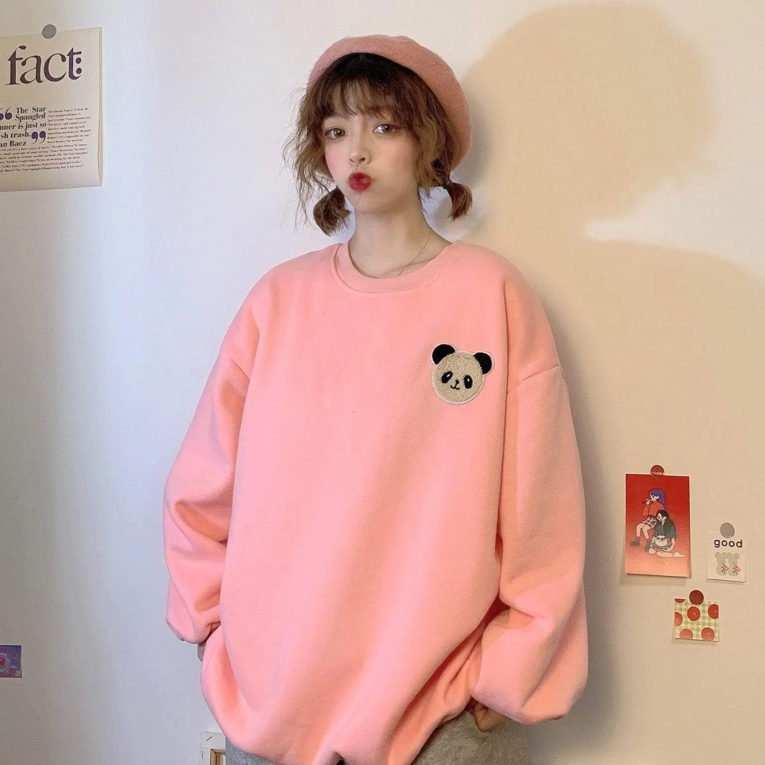 Women's Cute Bear Loose Sweatshirt