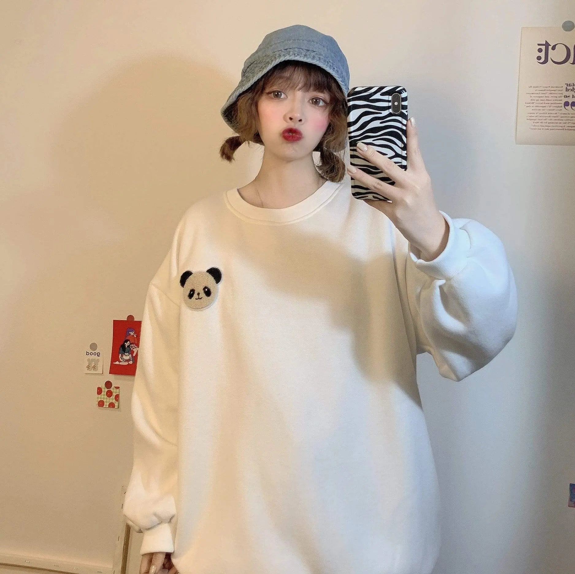 Women's Cute Bear Loose Sweatshirt