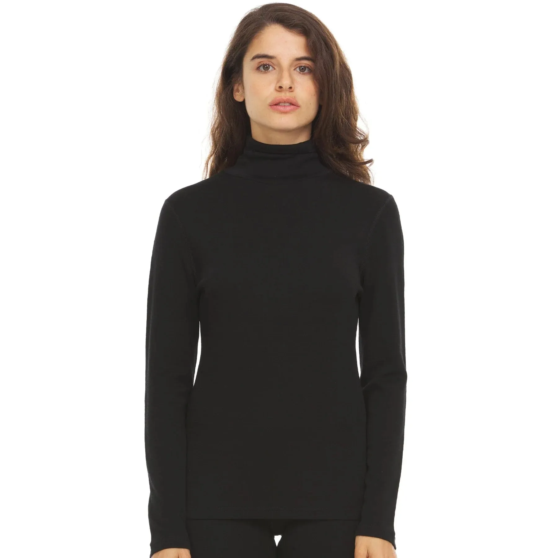 Women's Midweight Wool Turtle Neck