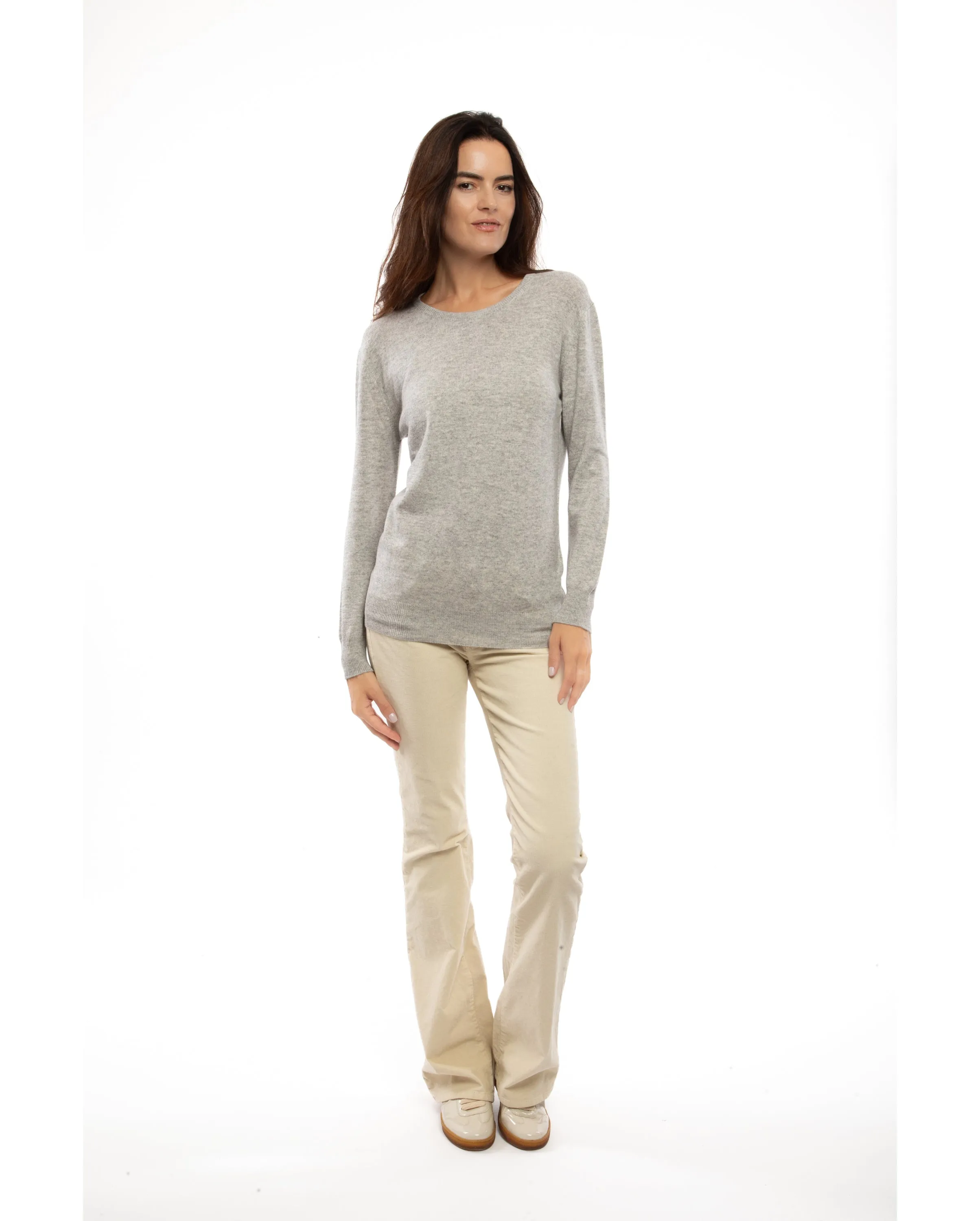 Women's Pure Cashmere Original Crew Neck Sweater Taupe