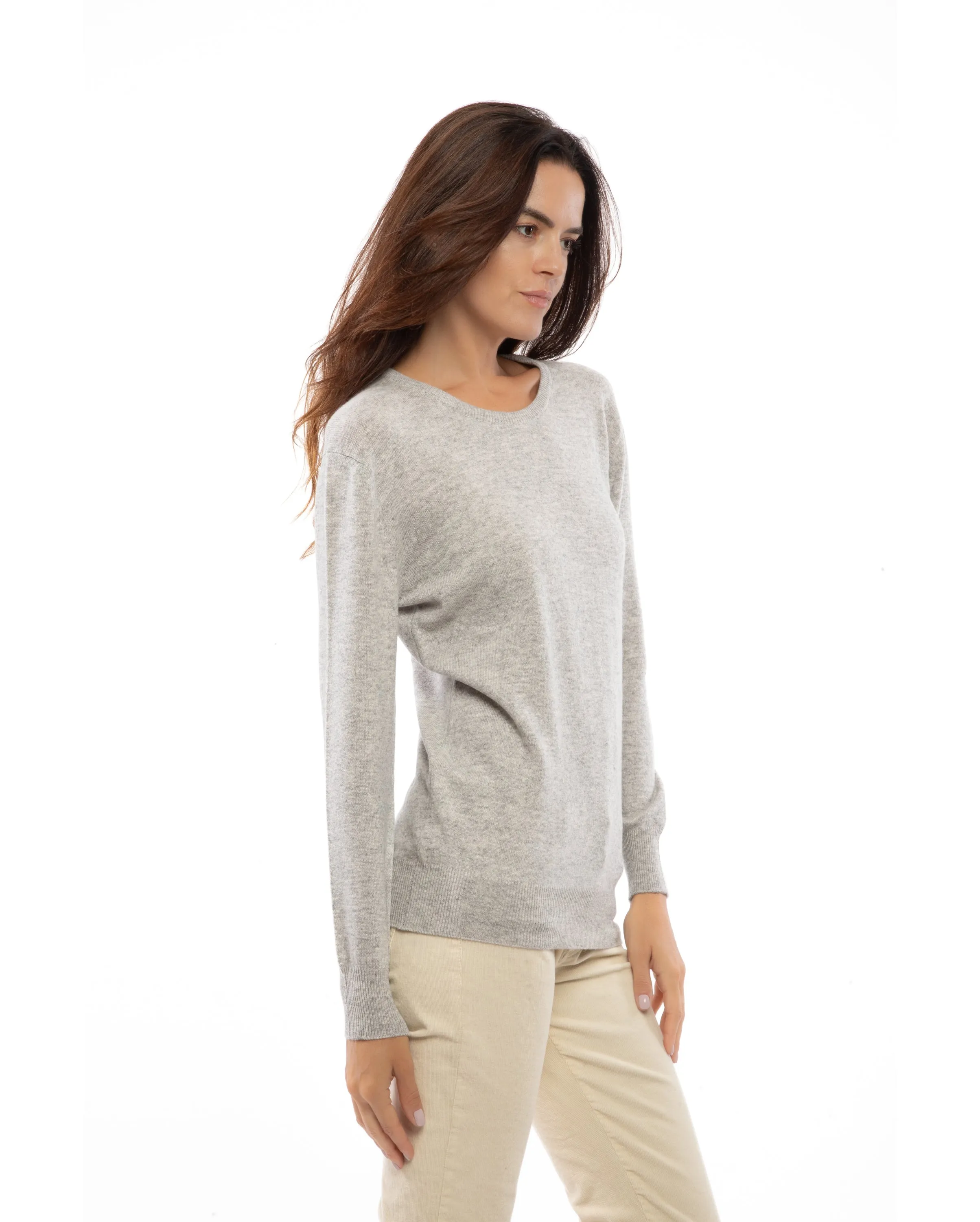 Women's Pure Cashmere Original Crew Neck Sweater Taupe