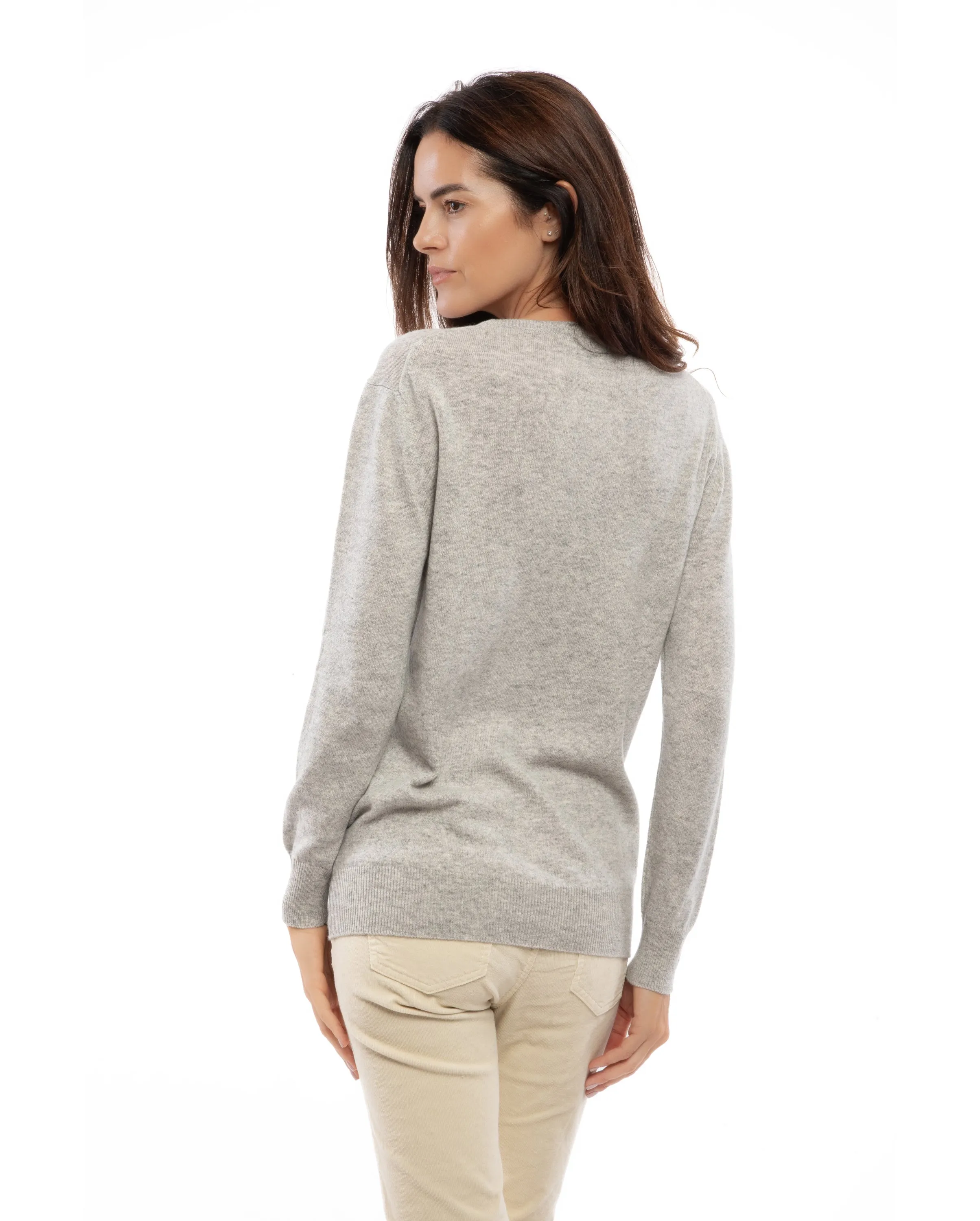 Women's Pure Cashmere Original Crew Neck Sweater Taupe